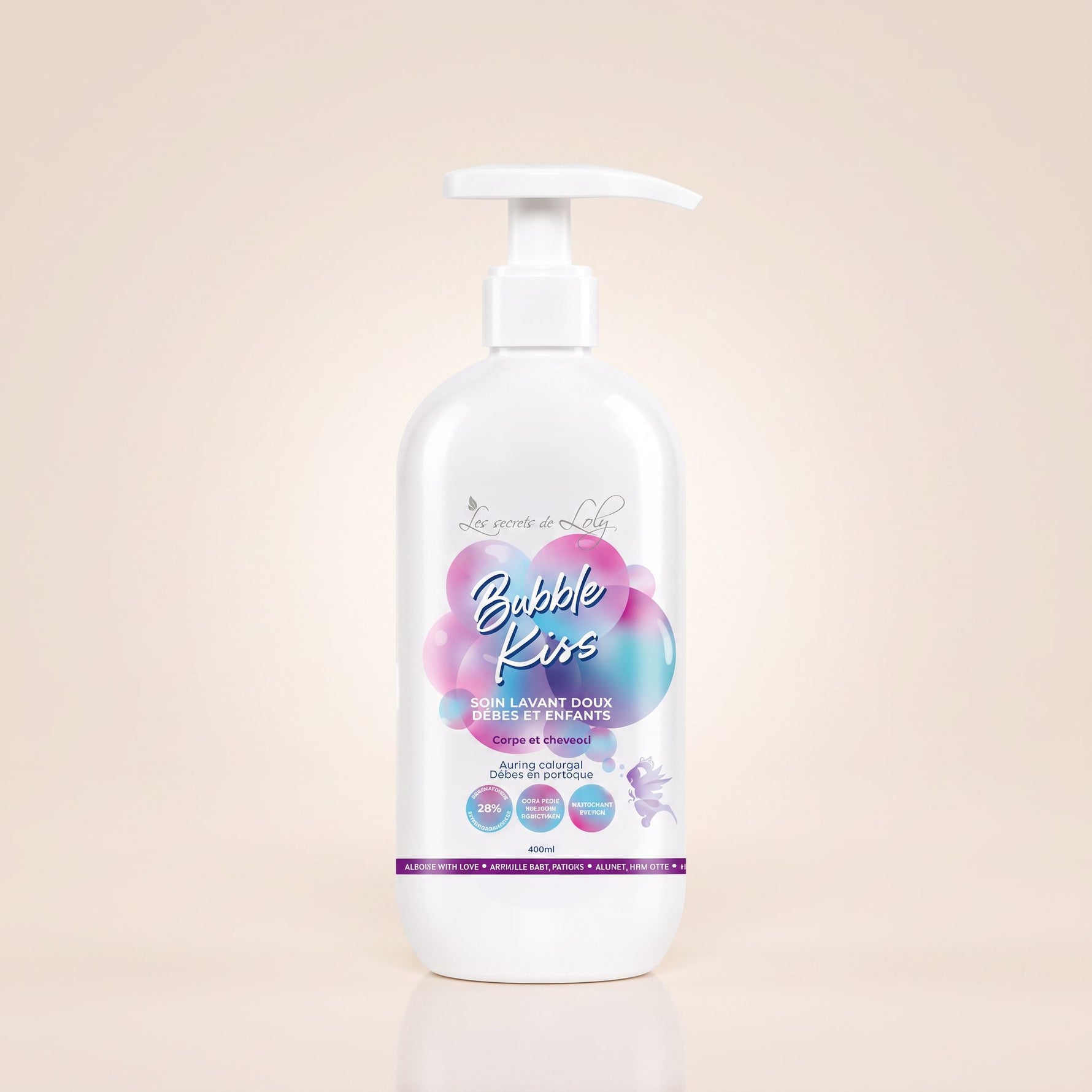 Les Secrets de Loly – Bubble Kiss Soin Démêlant Enfant 400ml - hero