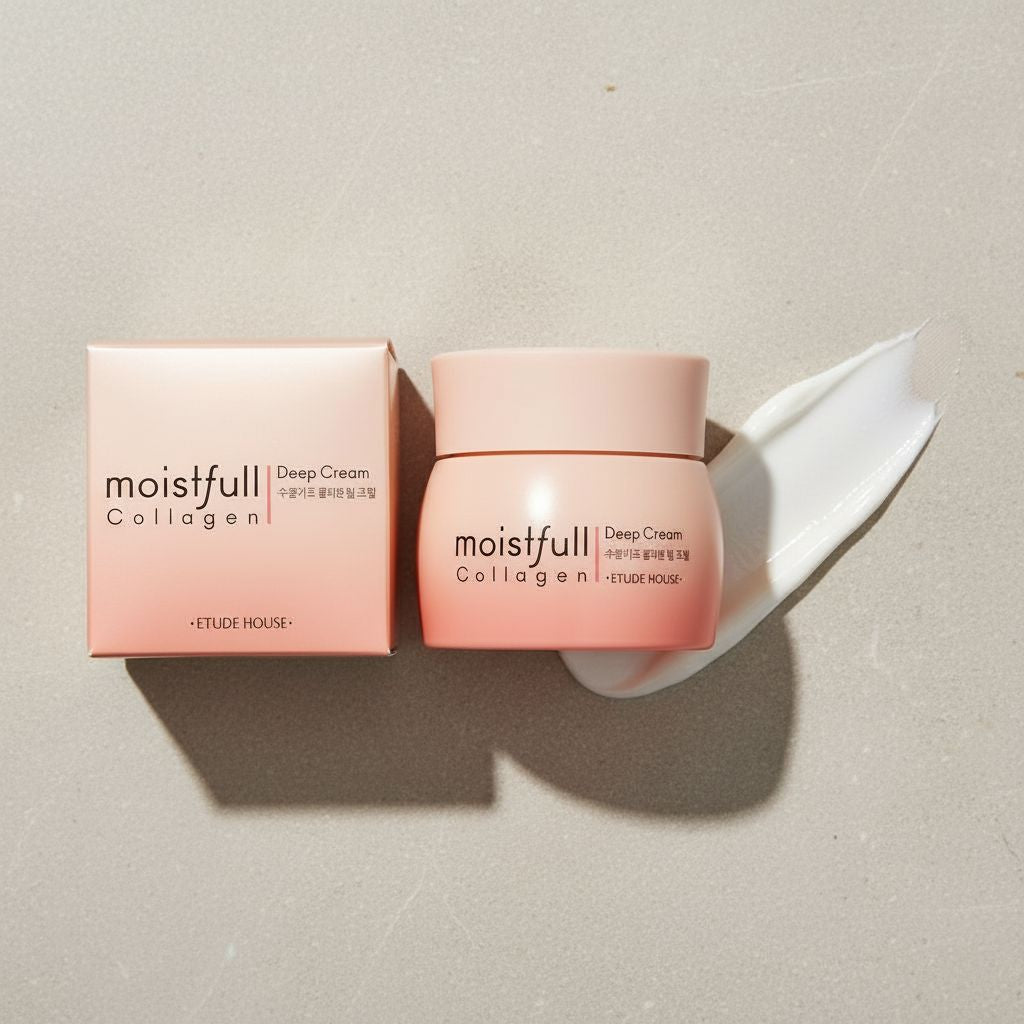 Etude Moistfull Collagen Cream – Crème Hydratante Repulpante au Collagène 75 ml - texture
