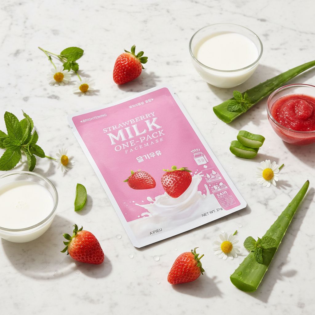 [A'pieu] STRAWBERRY MILK ONE-PACK - ingredients
