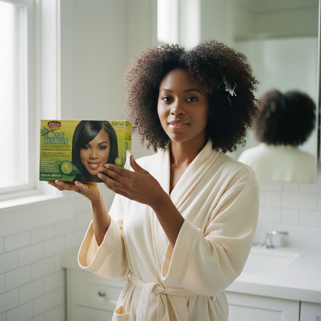 African Pride Olive Miracle Anti-Breakage Défrisant Sans Soude – Regular - lifestyle