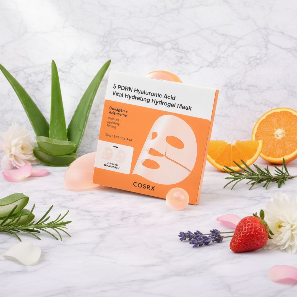 COSRX 5 PDRN Hyaluronic Acid Vital Hydrating Hydrogel Mask – Masque Hydrogel Hydratant - ingredients