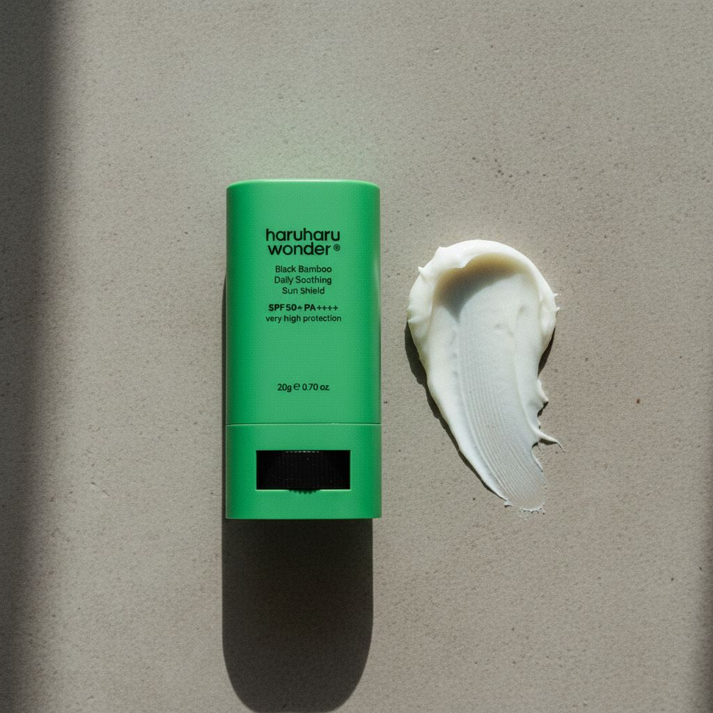 Haruharu Wonder Black Bamboo Daily Soothing Sun Shield SPF50+ PA+ Crème Solaire Apaisante 20 g - texture
