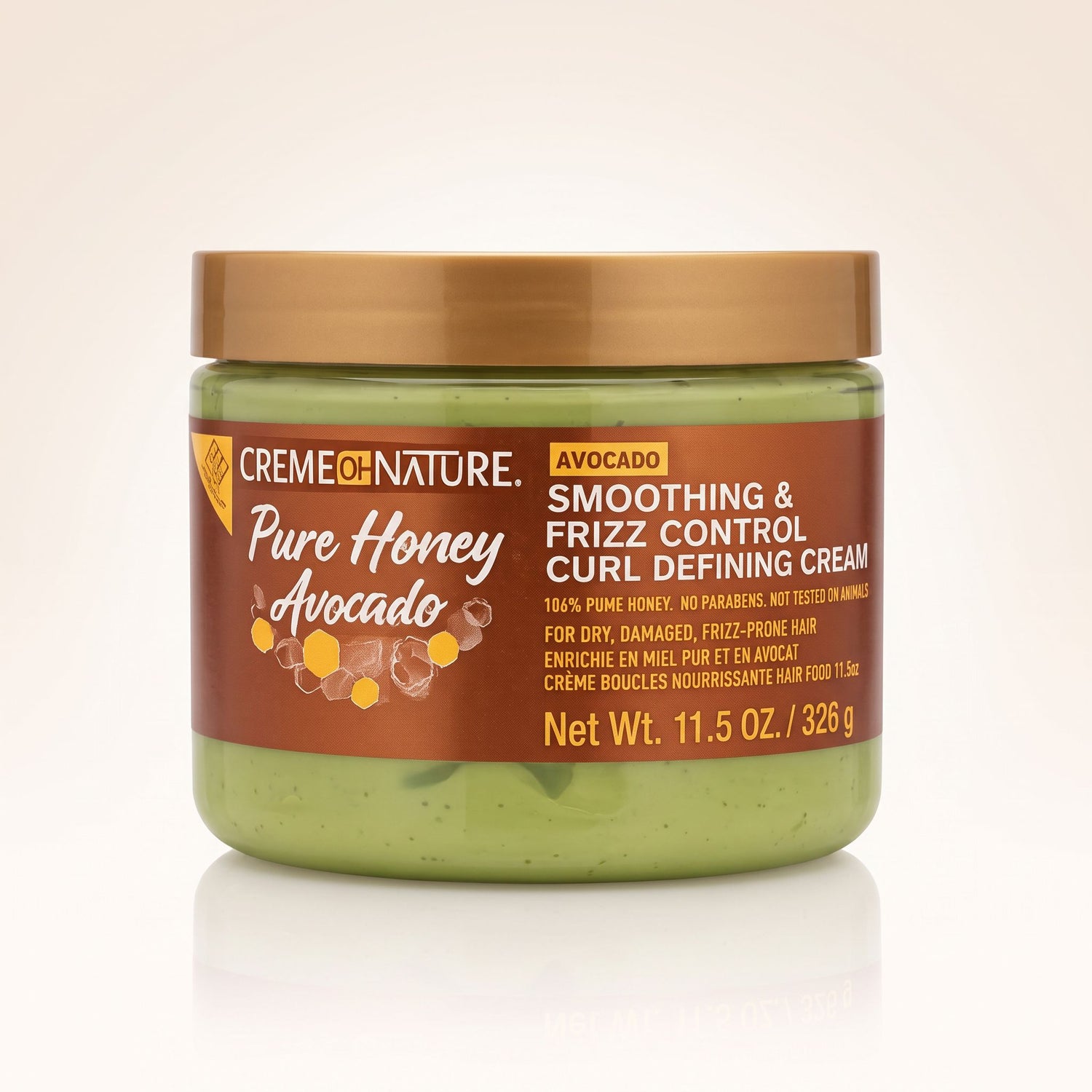 Creme of Nature Pure Honey Avocado – Crème Boucles Nourrissante Hair Food 11.5oz (Hair Food Curl Cream et anti-frizz) - hero