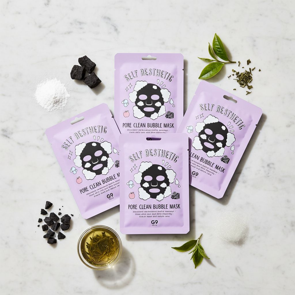 [G9] [G9] Self aesthetic Pore clean Bubble mask — Nettoyage en profondeur des pores - ingredients