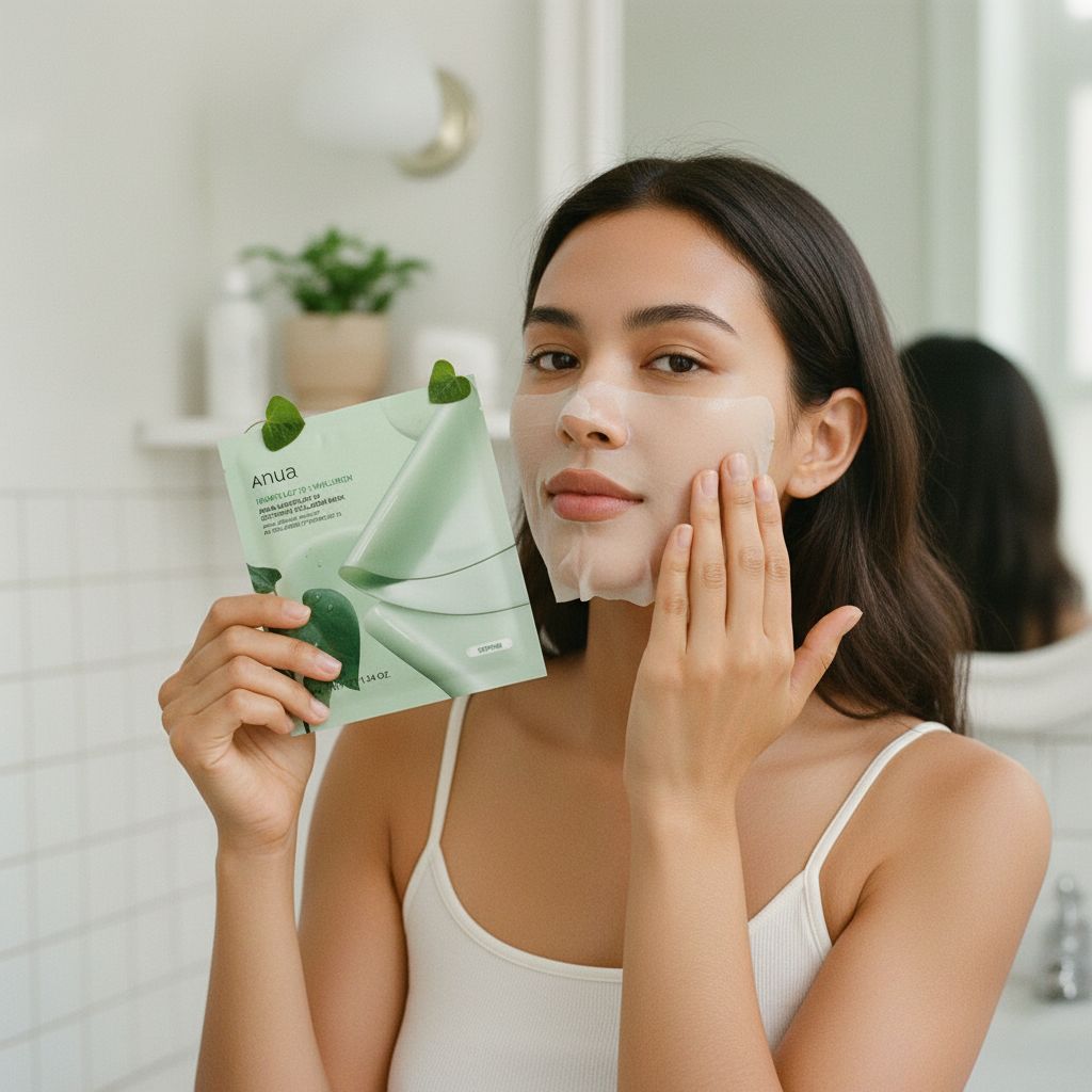 ANUA HEARTLEAF 70 SOOTHING COLLAGEN MASK - lifestyle