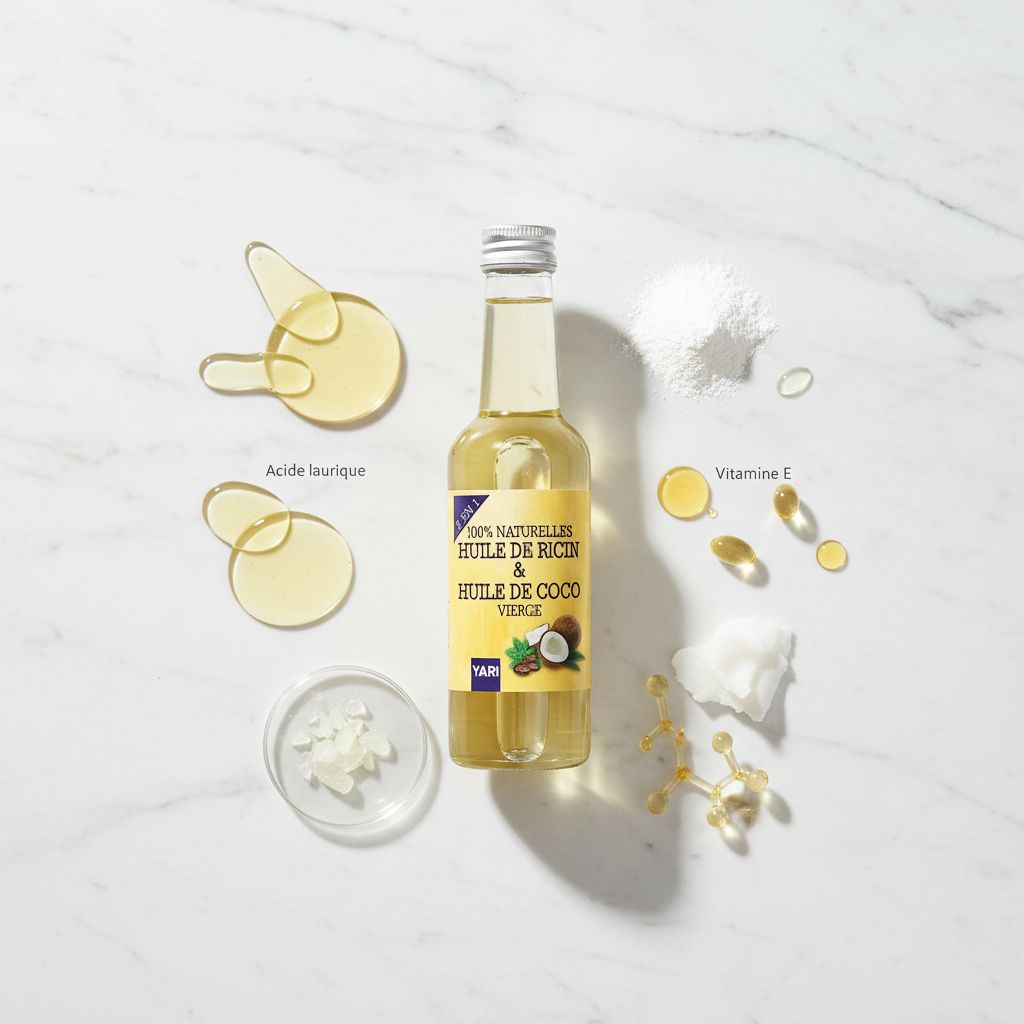 Yari Huile 2 en 1 Ricin & Coco 250 ml - ingredients