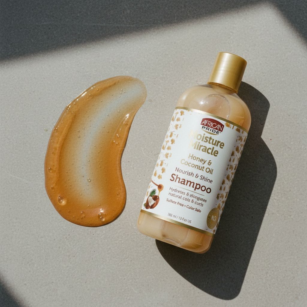 African Pride Moisture Miracle – Shampoing Miel & Huile de Coco (Honey & Coconut Oil Shampoo) 354ml - texture