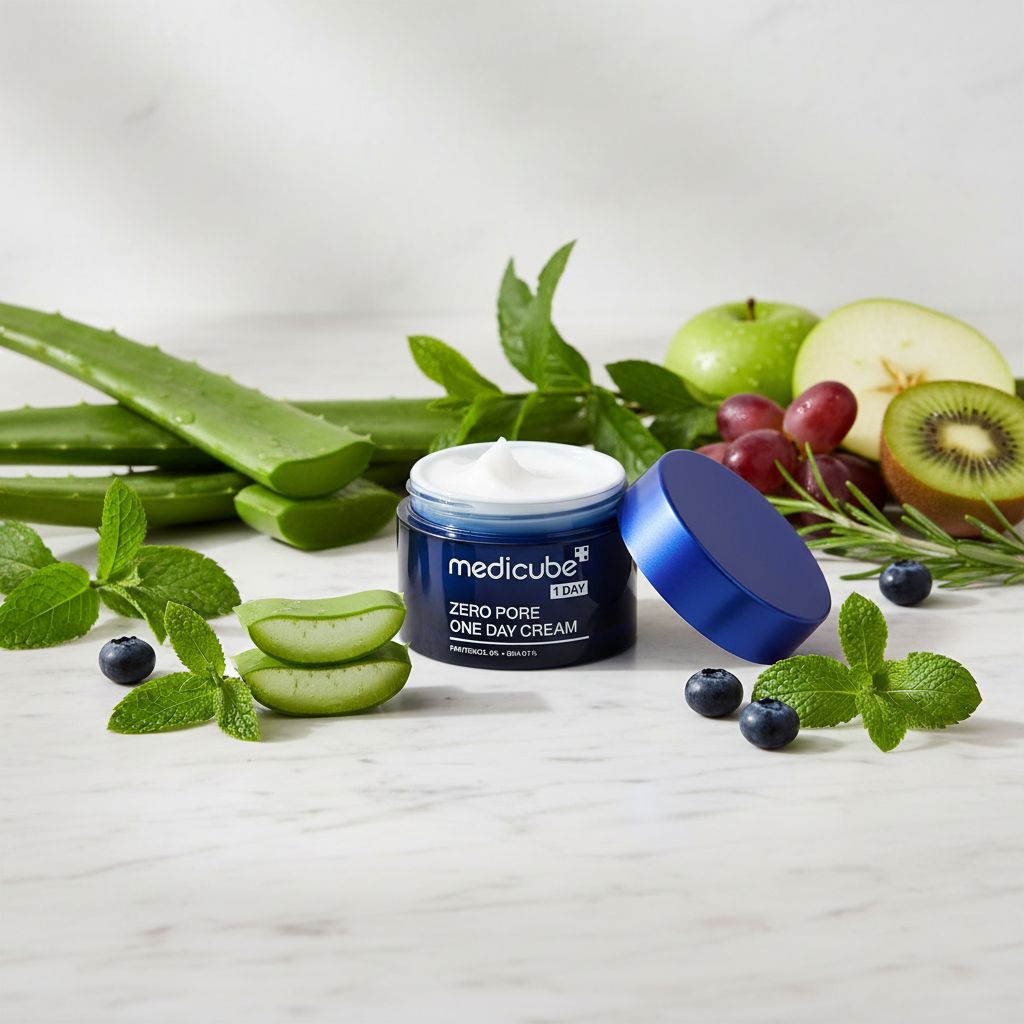 Medicube Zero Pore One Day Cream – Crème Lissante Pores 50 ml - ingredients