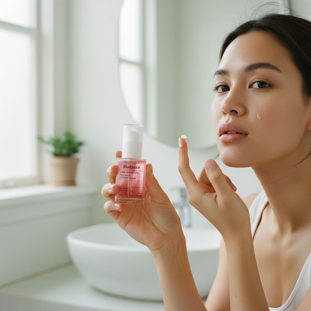biodance pore perfecting collagen peptide serum 30ml — Sérum collagène pour pores affinés - lifestyle