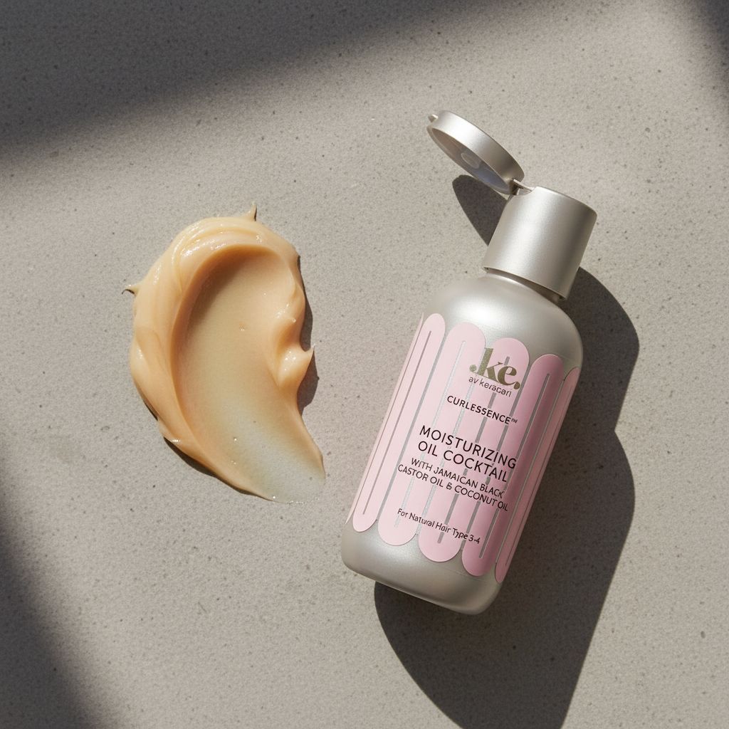 KeraCare Curlessence – Cocktail d’Huiles Nourrissant 120ml (Moisturizing Oil Cocktail) - texture