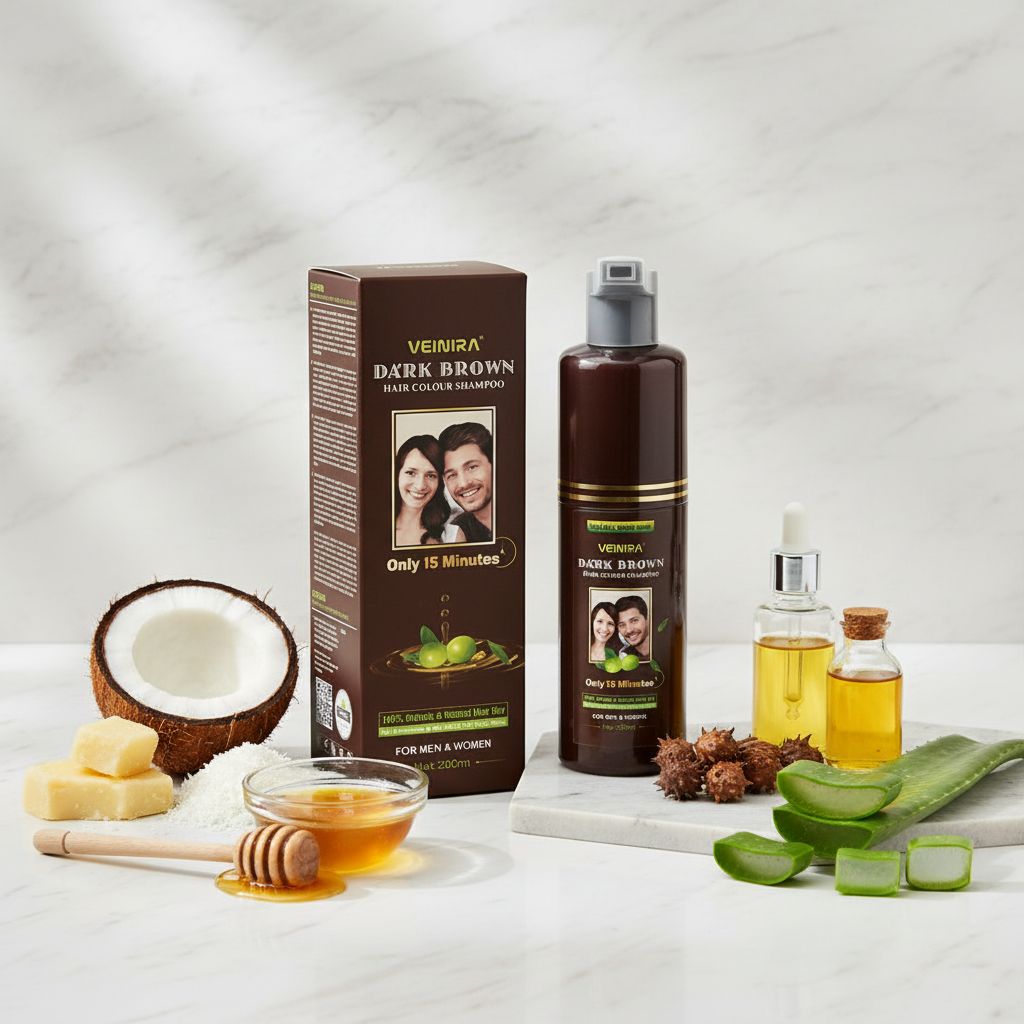 VEINIRA Dark Brown HAIR Shampoo 200ml (Bouteille) - ingredients