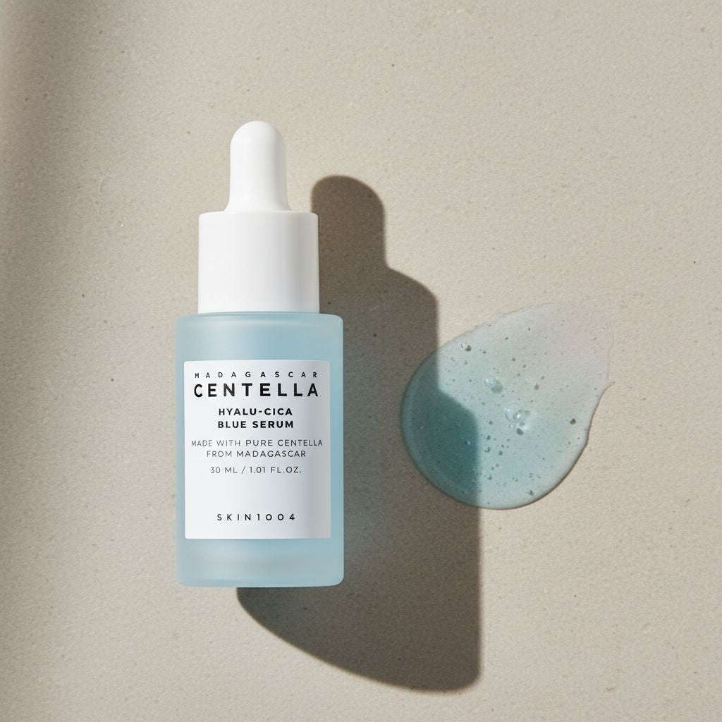 [Skin1004] Madagascar Centella Hyalu-Cica Blue Serum 30ml — Sérums apaisants haute hydratation - texture