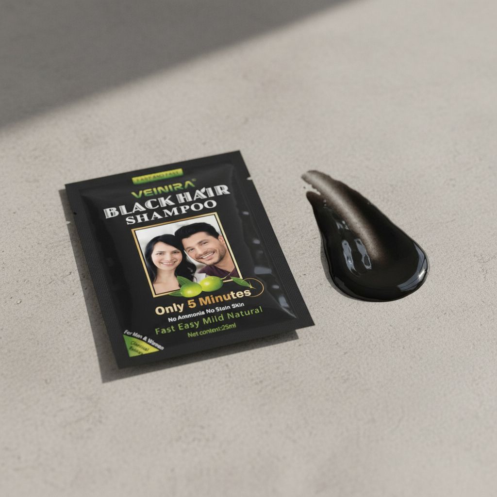 VEINIRA BLACK HAIR Shampoo (Sachet) - texture