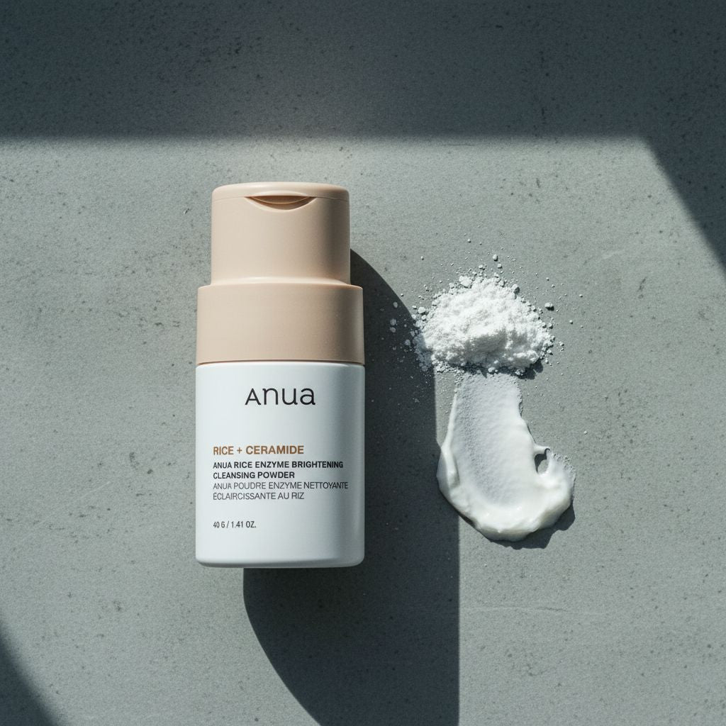 [ANUA] RICE ENZYME BRIGHTENING CLEANSING POWDER 40g — Poudre nettoyante éclat riz - texture